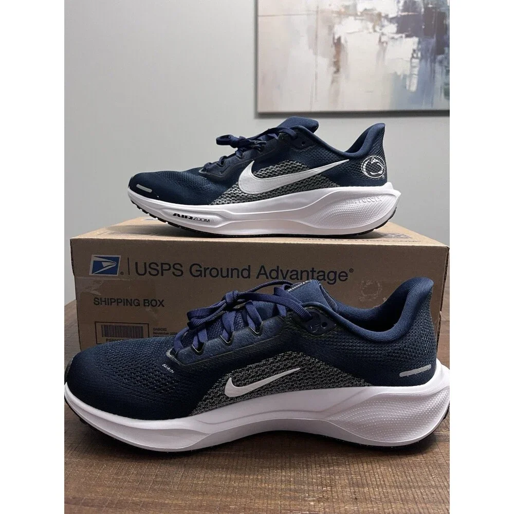 Nike Pegasus 41 Penn State Football Staff Issued Navy White Men’s Size 10 NEW